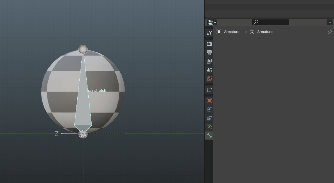 Creating the tgt bones to control the stretch
